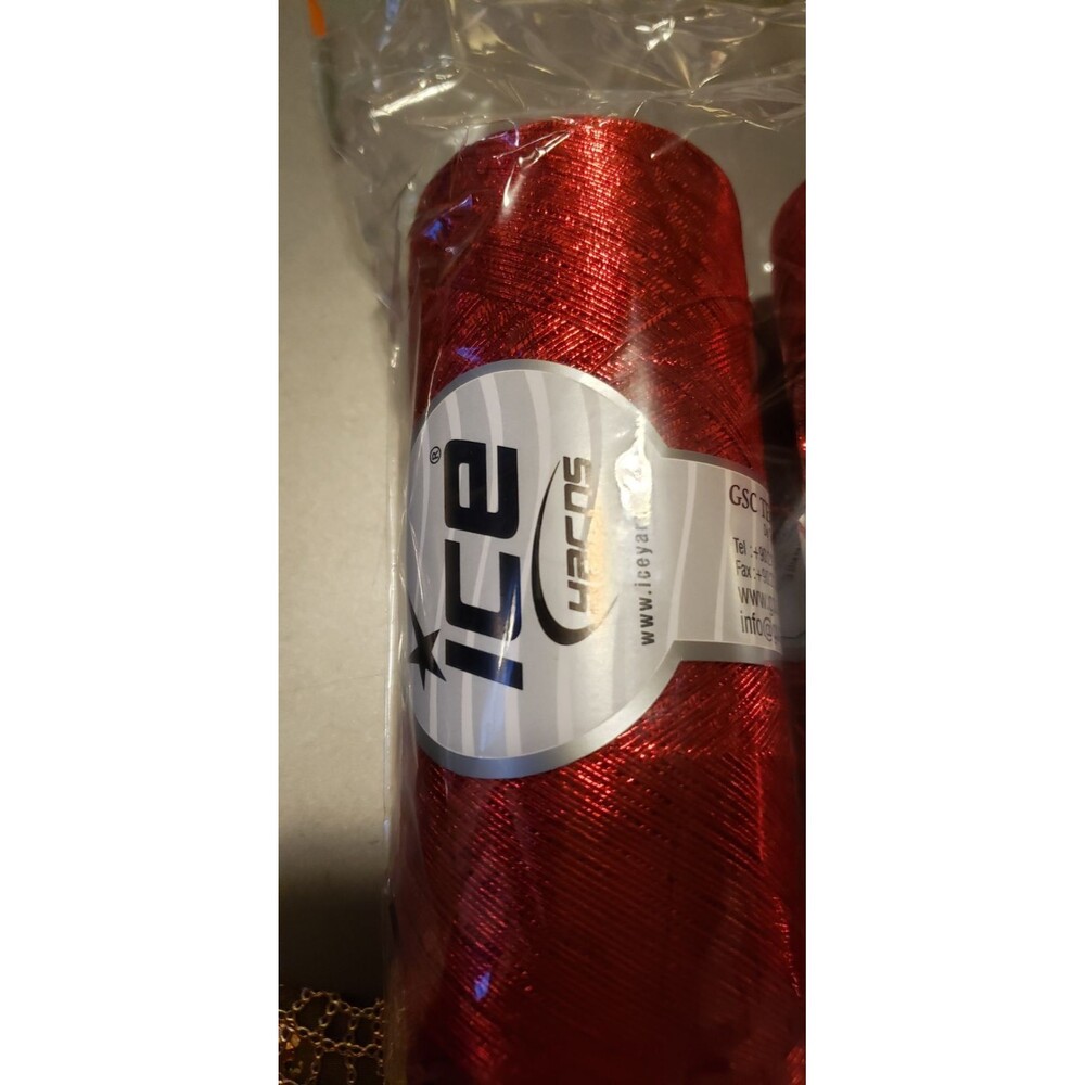 NWT X1 red Metallic cotton 200 grams New